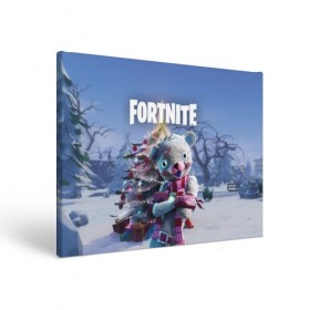 Холст прямоугольный с принтом Fortnite Новогодний в Рязани, 100% ПВХ |  | Тематика изображения на принте: christmas | epic games | fortnite | игры | новый год | рождество | фортнайт