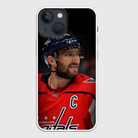 Чехол для iPhone 13 mini с принтом Александр Овечкин в Рязани,  |  | capitals | hockey | nhl | ovechkin | washington | washington capitals | александр овечкин | вашингтон | вашингтон кэпиталз | кэпиталз | нхл | овечкин | хоккей