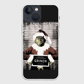 Чехол для iPhone 13 mini с принтом Гринч в Рязани,  |  | christmas | claus | grinch stole | how the | jingle | merry | santa | гринч | гуманоид | диккенс | ктоград | олени | рождество | снежинки | чарльз