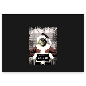 Поздравительная открытка с принтом Гринч в Рязани, 100% бумага | плотность бумаги 280 г/м2, матовая, на обратной стороне линовка и место для марки
 | christmas | claus | grinch stole | how the | jingle | merry | santa | гринч | гуманоид | диккенс | ктоград | олени | рождество | снежинки | чарльз