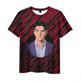 Мужская футболка 3D с принтом Нурлан Сабуров в Рязани, 100% полиэфир | прямой крой, круглый вырез горловины, длина до линии бедер | казах | камеди | нурик | нурлан | сабуров | стендап