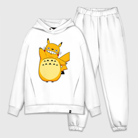 Мужской костюм хлопок OVERSIZE с принтом Pika Totoro в Рязани,  |  | forest | friend | ghibli | japan | keeper | miyazaki | nature | neigbor | neighbour | pikachu | pokemon | totoro | анимация | аниме | гибли | друг | животные | лес | любовь | милый | мир | миядзаки | мульт | мультфильм | пика | пикачу | покемон | приключе