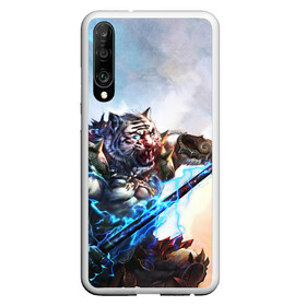 Чехол для Honor P30 с принтом Warrior Zoomorph в Рязани, Силикон | Область печати: задняя сторона чехла, без боковых панелей | mmorpg | perfect world | pw | амфибии | воин | древние | друид | жнец | жрец | зооморфы | идеальный мир | лучник | люди | маг | оборотень | паладин | пв | сиды | страж | стрелок | тени | шаман