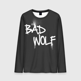 Мужской лонгслив 3D с принтом Bad wolf в Рязани, 100% полиэстер | длинные рукава, круглый вырез горловины, полуприлегающий силуэт | Тематика изображения на принте: bbc | dimension | dr who | jenna coleman | jodie whittaker | matt smith | relative | resolution | space | tardis | the doctor | time | галлифрей | джоди уиттакер | доктор кто | тардис