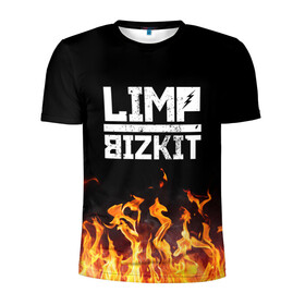 Мужская футболка 3D спортивная с принтом Limp Bizkit  в Рязани, 100% полиэстер с улучшенными характеристиками | приталенный силуэт, круглая горловина, широкие плечи, сужается к линии бедра | bizkit | limp | limp bizkit | music | rock | бизкиты | лимп бизкит | лимпы | липкие письки | музыка | рок