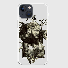 Чехол для iPhone 13 mini с принтом ragnar в Рязани,  |  | ragnar | travis fimmel | vikings | викинги | норвегия | рагнар лодброк | скандинавия | трэвис фиммел