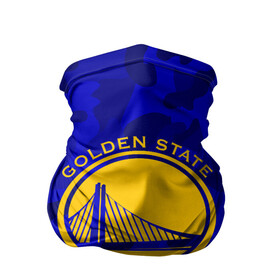 Бандана-труба 3D с принтом GOLDEN STATE WARRIORS в Рязани, 100% полиэстер, ткань с особыми свойствами — Activecool | плотность 150‒180 г/м2; хорошо тянется, но сохраняет форму | golden state | golden state warriors | gsw | nba | usa | америка | голден стэйт уорриорз | гсв | нба | сша