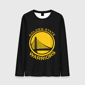 Мужской лонгслив 3D с принтом GOLDEN STATE WARRIORS в Рязани, 100% полиэстер | длинные рукава, круглый вырез горловины, полуприлегающий силуэт | golden state | golden state warriors | gsw | nba | usa | америка | голден стэйт уорриорз | гсв | нба | сша