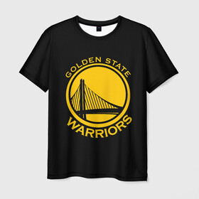 Мужская футболка 3D с принтом GOLDEN STATE WARRIORS в Рязани, 100% полиэфир | прямой крой, круглый вырез горловины, длина до линии бедер | Тематика изображения на принте: golden state | golden state warriors | gsw | nba | usa | америка | голден стэйт уорриорз | гсв | нба | сша