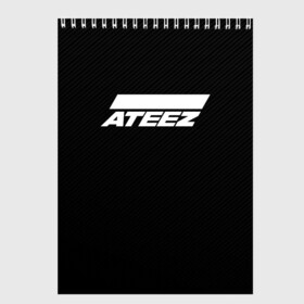 Скетчбук с принтом ATEEZ в Рязани, 100% бумага
 | 48 листов, плотность листов — 100 г/м2, плотность картонной обложки — 250 г/м2. Листы скреплены сверху удобной пружинной спиралью | ateez | kpop | ёсан | минки | сан | сонхва | уён | хонджун | чонхо | эйтиз | юнхо