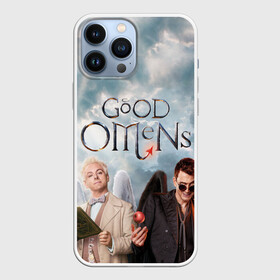 Чехол для iPhone 13 Pro Max с принтом Good Omens в Рязани,  |  | aziraphale | crowley | david | demon | good | omens | pratchett | tennant | terry | азирафаэль | ангел | благие | демон | дэвид | знамения | кроули | майкл шин | пратчетт | теннант | терри