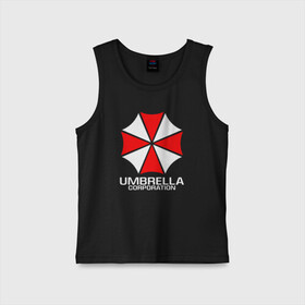 Детская майка хлопок с принтом UMBRELLA CORP в Рязани,  |  | ada wong | biohazard | leon | nemesis | project resistance | raccoon city | re | re3 | resident evil | resident evil 3 | rpd | stars | umbrella | ада вонг | амбрелла | немезис | ужасы