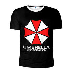 Мужская футболка 3D спортивная с принтом UMBRELLA CORP | АМБРЕЛЛА КОРП в Рязани, 100% полиэстер с улучшенными характеристиками | приталенный силуэт, круглая горловина, широкие плечи, сужается к линии бедра | ada wong | biohazard | leon | nemesis | project resistance | raccoon city | re | re3 | resident evil | resident evil 3 | rpd | stars | umbrella | ада вонг | амбрелла | немезис | ужасы