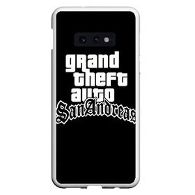 Чехол для Samsung S10E с принтом GTA San Andreas в Рязани, Силикон | Область печати: задняя сторона чехла, без боковых панелей | gta | sa | sanandreas | футболка | чёрный