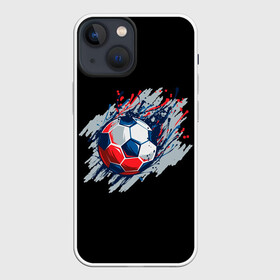 Чехол для iPhone 13 mini с принтом Мяч в Рязани,  |  | football | game | russia | sport | брызги красок | игра | россия | спорт | футбол | футбольный мяч