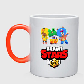 Кружка хамелеон с принтом BRAWL STARS в Рязани, керамика | меняет цвет при нагревании, емкость 330 мл | 8 bit | brawl stars | crow | crow phoenix. | leon | leon shark | бравл старс | браво старс | ворон | игра бравл | леон | леон шарк | оборотень