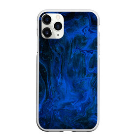 Чехол для iPhone 11 Pro Max матовый с принтом BLUE GLOSS в Рязани, Силикон |  | abstraction | blue | cosmos | gloss | kosmos | neon | trend | абстракция | акрил | акриловые | блеск | кислотный | космос | краски | синий