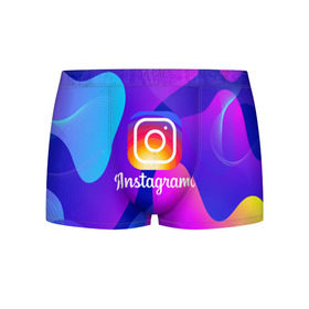 Мужские трусы 3D с принтом Instagram Exclusive в Рязани, 50% хлопок, 50% полиэстер | классическая посадка, на поясе мягкая тканевая резинка | Тематика изображения на принте: insta | instagram | instagramm | social | видео | инста | инстаграм | инстаграмм | приложение | социальная сеть | фото