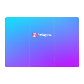 Магнитный плакат 3Х2 с принтом INSTAGRAM GRADIENT в Рязани, Полимерный материал с магнитным слоем | 6 деталей размером 9*9 см | insta | instagram | instagramm | social | видео | инста | инстаграм | инстаграмм | приложение | социальная сеть | фото