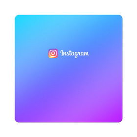 Магнит виниловый Квадрат с принтом INSTAGRAM GRADIENT в Рязани, полимерный материал с магнитным слоем | размер 9*9 см, закругленные углы | insta | instagram | instagramm | social | видео | инста | инстаграм | инстаграмм | приложение | социальная сеть | фото