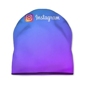 Шапка 3D с принтом INSTAGRAM GRADIENT в Рязани, 100% полиэстер | универсальный размер, печать по всей поверхности изделия | Тематика изображения на принте: insta | instagram | instagramm | social | видео | инста | инстаграм | инстаграмм | приложение | социальная сеть | фото