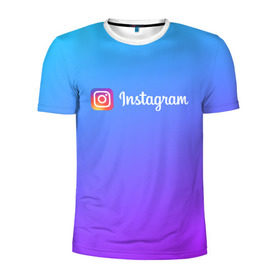 Мужская футболка 3D спортивная с принтом INSTAGRAM GRADIENT в Рязани, 100% полиэстер с улучшенными характеристиками | приталенный силуэт, круглая горловина, широкие плечи, сужается к линии бедра | insta | instagram | instagramm | social | видео | инста | инстаграм | инстаграмм | приложение | социальная сеть | фото