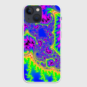 Чехол для iPhone 13 mini с принтом NEONACID в Рязани,  |  | Тематика изображения на принте: abstract | abstraction | texture | абстракция | геометрия | иллюзия | обман зрения | оптический узор | текстура