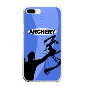 Чехол для iPhone 7Plus/8 Plus матовый с принтом Archery в Рязани, Силикон | Область печати: задняя сторона чехла, без боковых панелей | Тематика изображения на принте: archer | archery | bow | bow hunter | bowhunter | лук | лучник | стрельба из лука