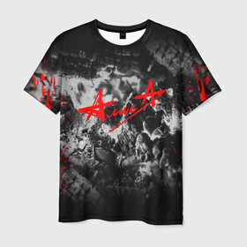 Мужская футболка 3D с принтом АлисА в Рязани, 100% полиэфир | прямой крой, круглый вырез горловины, длина до линии бедер | alisa | rock | ussr | алиса | алиса группа | константин кинчев | рок | ссср
