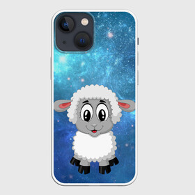 Чехол для iPhone 13 mini с принтом Овечка в Рязани,  |  | детство | животные | забавный | копыта | кудряшки | лес | мохнатый | овечка | овца | пастбище | поле | уши | шерсть