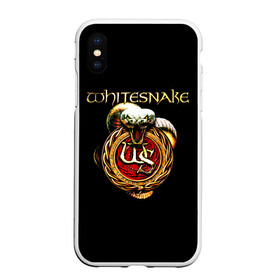 Чехол для iPhone XS Max матовый с принтом Whitesnake в Рязани, Силикон | Область печати: задняя сторона чехла, без боковых панелей | Тематика изображения на принте: blues rockglam metalheavy metal | david coverdale | hard rock | whitesnake | белая змея | блюз рок | глэм метал | дэвид ковердэйл | змея | хард рок | хеви метал