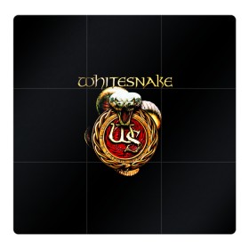 Магнитный плакат 3Х3 с принтом Whitesnake в Рязани, Полимерный материал с магнитным слоем | 9 деталей размером 9*9 см | blues rockglam metalheavy metal | david coverdale | hard rock | whitesnake | белая змея | блюз рок | глэм метал | дэвид ковердэйл | змея | хард рок | хеви метал