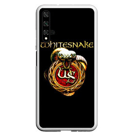 Чехол для Honor 20 с принтом Whitesnake в Рязани, Силикон | Область печати: задняя сторона чехла, без боковых панелей | Тематика изображения на принте: blues rockglam metalheavy metal | david coverdale | hard rock | whitesnake | белая змея | блюз рок | глэм метал | дэвид ковердэйл | змея | хард рок | хеви метал