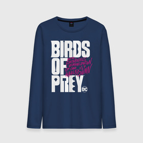 Мужской лонгслив хлопок с принтом Birds of Prey logo в Рязани, 100% хлопок |  | birds of prey | harley quinn | марго робби | потрясающая история харли квин | харли квин | хищные птицы