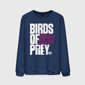 Мужской свитшот хлопок с принтом Birds of Prey logo в Рязани, 100% хлопок |  | birds of prey | harley quinn | марго робби | потрясающая история харли квин | харли квин | хищные птицы