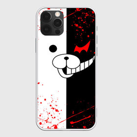 Чехол для iPhone 12 Pro Max с принтом MONOKUMA в Рязани, Силикон |  | Тематика изображения на принте: anime | bear | black  white | danganronpa | kurokuma | monodam | monokuma | monomi | monotaro | rabbit | school | shirokuma | аниме | главарь | мoноми | монокума | черно белый | школа