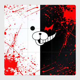 Магнитный плакат 3Х3 с принтом MONOKUMA | МОНОКУМА в Рязани, Полимерный материал с магнитным слоем | 9 деталей размером 9*9 см | Тематика изображения на принте: anime | bear | black  white | danganronpa | kurokuma | monodam | monokuma | monomi | monotaro | rabbit | school | shirokuma | аниме | главарь | мoноми | монокума | черно белый | школа