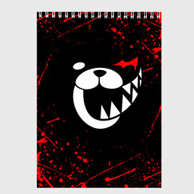 Скетчбук с принтом MONOKUMA в Рязани, 100% бумага
 | 48 листов, плотность листов — 100 г/м2, плотность картонной обложки — 250 г/м2. Листы скреплены сверху удобной пружинной спиралью | anime | bear | black  white | danganronpa | kurokuma | monodam | monokuma | monomi | monotaro | rabbit | school | shirokuma | аниме | главарь | мoноми | монокума | черно белый | школа