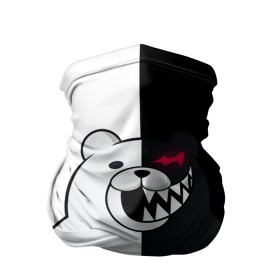 Бандана-труба 3D с принтом MONOKUMA в Рязани, 100% полиэстер, ткань с особыми свойствами — Activecool | плотность 150‒180 г/м2; хорошо тянется, но сохраняет форму | anime | bear | black  white | danganronpa | kurokuma | monodam | monokuma | monomi | monotaro | rabbit | school | shirokuma | аниме | главарь | мoноми | монокума | черно белый | школа