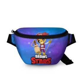 Поясная сумка 3D с принтом Brawl Stars. Poco в Рязани, 100% полиэстер | плотная ткань, ремень с регулируемой длиной, внутри несколько карманов для мелочей, основное отделение и карман с обратной стороны сумки застегиваются на молнию | bo | brawl | brock | bull | colt | dynamike | elprimo | jessie | leon | moba | nita | shelly | stars | бо | брок | булл | джесси | динамайк | кольт | леон | нита | шелли | эльпримо