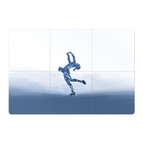 Магнитный плакат 3Х2 с принтом Фигурное катание в Рязани, Полимерный материал с магнитным слоем | 6 деталей размером 9*9 см | figure skating | коньки | конькобежный спорт | фигурное катание