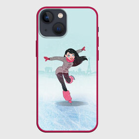Чехол для iPhone 13 mini с принтом Фигурное катание в Рязани,  |  | Тематика изображения на принте: figure skating | коньки | конькобежный спорт | фигурное катание