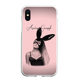 Чехол для iPhone XS Max матовый с принтом Ariana Grande в Рязани, Силикон | Область печати: задняя сторона чехла, без боковых панелей | ariana | grande | автор | ариана | гранде | музыкальный | певица | песен | продюсер