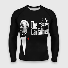 Мужской рашгард 3D с принтом The Carfather Top Gear в Рязани,  |  | Тематика изображения на принте: godfather | grand tour | jeremy clarkson | the carfather | top gear | авто | ведущий | гран тур | джереми кларксон | крёстный отец | топ гир