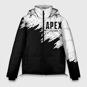 Мужская зимняя куртка 3D с принтом APEX LEGENDS в Рязани, верх — 100% полиэстер; подкладка — 100% полиэстер; утеплитель — 100% полиэстер | длина ниже бедра, свободный силуэт Оверсайз. Есть воротник-стойка, отстегивающийся капюшон и ветрозащитная планка. 

Боковые карманы с листочкой на кнопках и внутренний карман на молнии. | apex | apex legends | battle | battle royal | bloodhound | titanfall | wraith | апекс | апекс легендс | батл рояль | битва | война | каустик | королевская битва