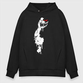 Мужское худи Oversize хлопок с принтом Monokuma paint в Рязани, френч-терри — 70% хлопок, 30% полиэстер. Мягкий теплый начес внутри —100% хлопок | боковые карманы, эластичные манжеты и нижняя кромка, капюшон на магнитной кнопке | danganronpa | eye | monokuma | paint | аватар | антагонист | брызги | глаз | игрушка | краска | медведь | монокума | мягкая | панда | потёки | робот