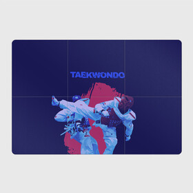 Магнитный плакат 3Х2 с принтом Taekwondo в Рязани, Полимерный материал с магнитным слоем | 6 деталей размером 9*9 см | taekwondo | восточные единоборства | единоборства | теквондо | тхэквондо | тэквондо