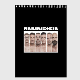 Скетчбук с принтом Rammstein в Рязани, 100% бумага
 | 48 листов, плотность листов — 100 г/м2, плотность картонной обложки — 250 г/м2. Листы скреплены сверху удобной пружинной спиралью | kruspe | lindemann | metal | oliver | rammstein | richard | riedel | rock | till | кристиан | круспе | линдеманн | лоренц | метал | оливер | рамштайн | ридель | рихард | рок | тилль