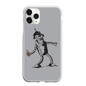 Чехол для iPhone 11 Pro матовый с принтом Futurama Bender Banksy в Рязани, Силикон |  | bender | express | fry | futurama | future | leela | philip | planet | turanga | zoidberg | бендер | будущее | джей | зойдберг | лила | родригес | сгибальщик | туранга | филип | фрай | футурама