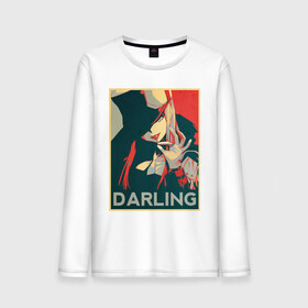 Мужской лонгслив хлопок с принтом Darling в Рязани, 100% хлопок |  | 02 | anime | darling | franx | franxx | hope | obama hope | zero 02 two | zero two | zero02two | аниме | во франксе | зеро ту | любимый | манга | милый | поп арт | франкс | франксе